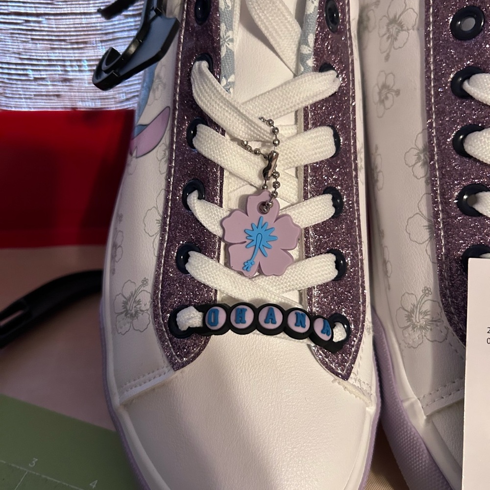 Disney Stitch White and Purple Sneakers - Picture 4 of 5